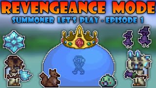 Summoner Lets Play on Revengeance Mode  Episode 1  Terraria Calamity Mod [upl. by Atener]