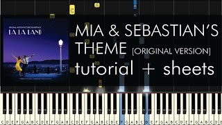 Mia amp Sebastians Theme  Piano Tutorial  How to Play  Original Version  Sheets [upl. by Melita]