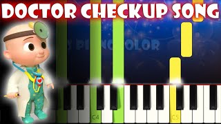 Doctor Checkup Song  Cocomelon Nursery Rhymes  Piano Tutorial  Karaoke [upl. by Ttehr]