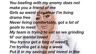 Saweetie  Icy Grl Official Lyrics Video [upl. by Riek970]