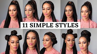 11 WAYS TO STYLE SENEGALESE TWISTS  BOX BRAIDS  Tupo1 [upl. by Pricilla]