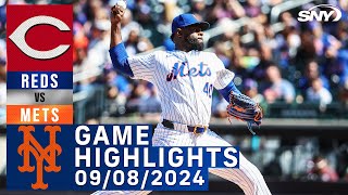 Mets vs Reds 982024  NY Mets Highlights  SNY [upl. by Li898]