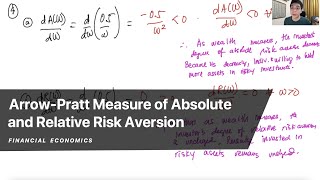 ArrowPratt Measure of Absolute and Relative Risk Aversion [upl. by Edea504]