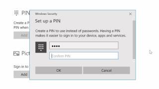 How To Set A Windows 10 Pin Code [upl. by Urbannai]