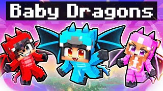 We Turned Into BABY DRAGONS In Minecraft [upl. by Llehcsreh]