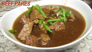 BEEF PARES  FILIPINO DISH [upl. by Ellerey585]