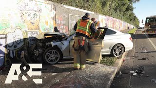 Live Rescue Car SMASHES Into Wall Season 3  AampE [upl. by Rephotsirhc]