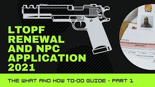 LTOPF Renewal and NPC Application 2021Part 13 [upl. by Kelvin583]