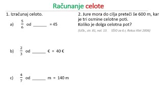 ULOMKI  Računanje CELOTE 6r [upl. by Omora]