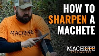 How To Sharpen a Machete [upl. by Rufena281]