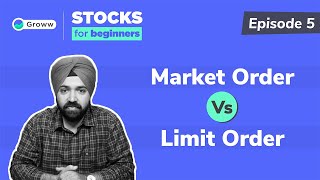 Market Order Vs Limit Order  Stocks for Beginners [upl. by Iphigenia]