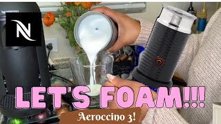 How To Foam Milk With Aeroccino 3 Make Coffee With Foam Tips amp Tricks  Easy Foamed Latte Recipe [upl. by Healion231]