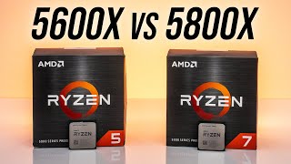 AMD Ryzen 5 5600X vs Ryzen 7 5800X  6 or 8 Cores [upl. by Atsirk787]