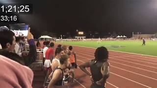 2019 UIL State 4x400m  A Front Row View to Strake Jesuits 310 and Matthew Bolings 4474 Split [upl. by Alegnaed]