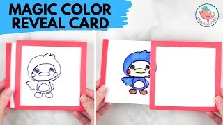 Magic Color Reveal amp Slider Card  Interactive Card [upl. by Ezra176]