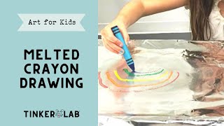 How to Make Melted Crayon Art [upl. by Ahsiekam]