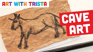 Prehistoric Art Tutorial Inspired by Lascaux Cave  Art With Trista [upl. by Besse]