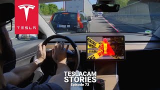 TESLA AUTOPILOT CRASHES amp SAVES  TESLACAM STORIES 73 [upl. by Acnoib957]