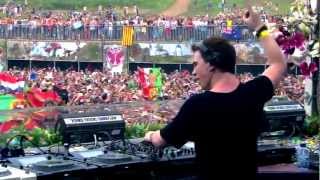 Hardwell  Spaceman vs Somebody that I used to Know Live Tomorrowland 2012 [upl. by Nnaaihtnyc]