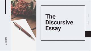 How to Write a Discursive Essay [upl. by Thurnau]