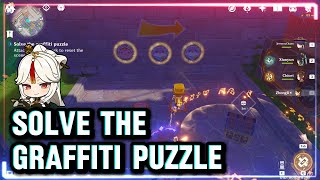 Solve the Graffiti Puzzle  Genshin Impact [upl. by Jahdal]