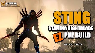 ESO  STING  EZ Stamina Nightblade PVE Build  High Isle Chapter [upl. by Essilrahc762]