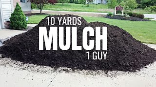 Mulch Landscaping Project  10 Yards Solo [upl. by Ploch]