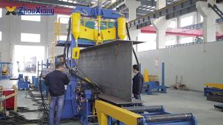 Automatic H beam welding line [upl. by Codd]