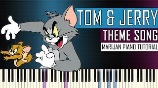 How To Play Tom amp Jerry  Theme Song  Piano Tutorial [upl. by Blayne]