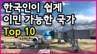 한국인이 적은 돈으로 당장 이민가기 쉬운 국가 Top 10 [upl. by Alicirp]