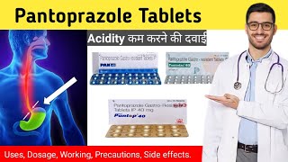 Pantoprazole 40 mg hindi  Pantoprazole tablet uses in hindi  Pan 40 tablet [upl. by Aiksa499]