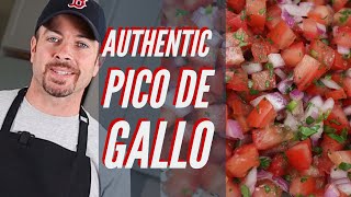 Pico de Gallo  How to Make Authentic Pico de Gallo  Salsa Fresca [upl. by Rehpinnej612]