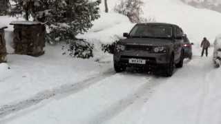 Range Rover Sport snow driving [upl. by Ahsyla]