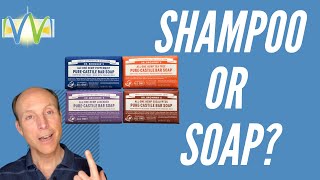 Bar Soap As Shampoo Dr Bronners Castile Soap [upl. by Alurta740]