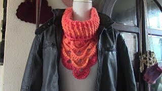 Haken  tutorial 385 Vonnes Bandana Col [upl. by Holub]