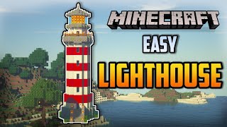 Minecraft  How to build a LIGHTHOUSE  EASY [upl. by Riki]