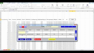 Datenbanken in Excel aus flexibler Eingabemaske erstellen Mitarbeiterliste [upl. by Charbonnier]