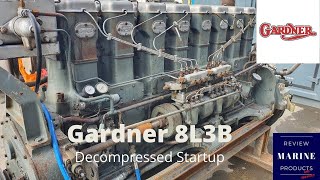 Gardner 8L3B StartUp [upl. by Yates]