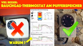 Pufferspeicher richtig anschließen mit Rauchgasthermostat  Temperaturschalter Heizung  deutsch [upl. by Miett]