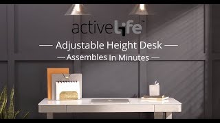 How To Assemble Tresanti Adjustable Height Desk [upl. by Augusto]