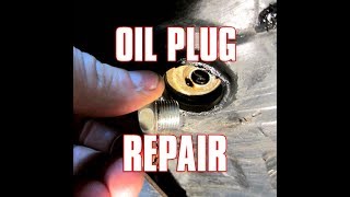 HOWTO Repair Stripped Oil Drain Plug Threads  Video [upl. by Mcgrody16]