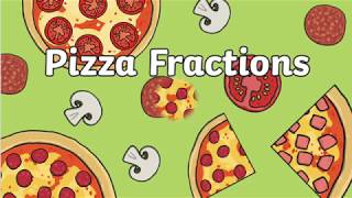 Fun with Fractions  Pizza Fractions [upl. by Adihsar]