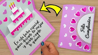 🌺 DIY Tarjeta de cumpleaños 🥰 Beautiful Handmade Birthday card 🥳 [upl. by Chil]