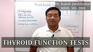 THYROID FUNCTION TESTS  TFT [upl. by Lorrad]