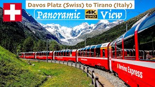 The Bernina Express  Worlds Most Beautiful Trains Panoramic 4K Video [upl. by Sansbury]