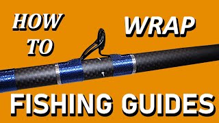 HOW TO WRAP A GUIDE ON A FISHING ROD  PIG WHIP CUSTOM FISHING ROD  ROD BUILDING  CUSTOM SURF ROD [upl. by Neslund]