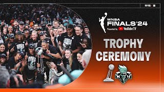 2024 WNBA Finals Trophy Ceremony [upl. by Harutak]