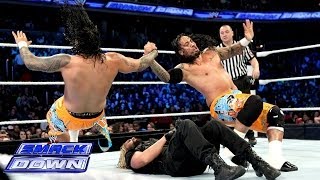 The Usos vs Seth Rollins amp Roman Reigns SmackDown Jan 3 2014 [upl. by Brockie135]