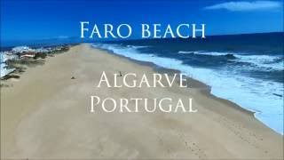 Faro beach Portugal drone HD video [upl. by Wallack]