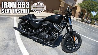 Le Pera Daytona Sport Seat Install  Harley Davidson Iron 883 [upl. by Scoville3]